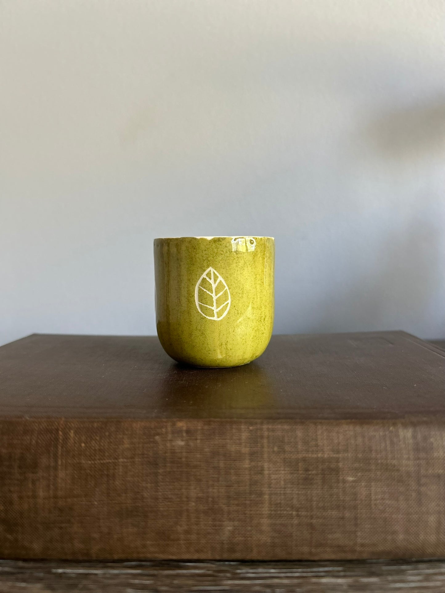 Artisan Ceramic Espresso Cup – OLIVE