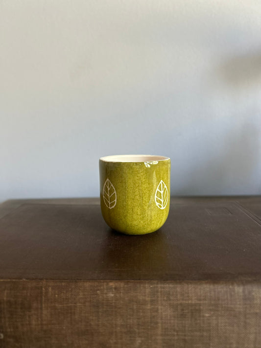 Artisan Ceramic Espresso Cup – OLIVE