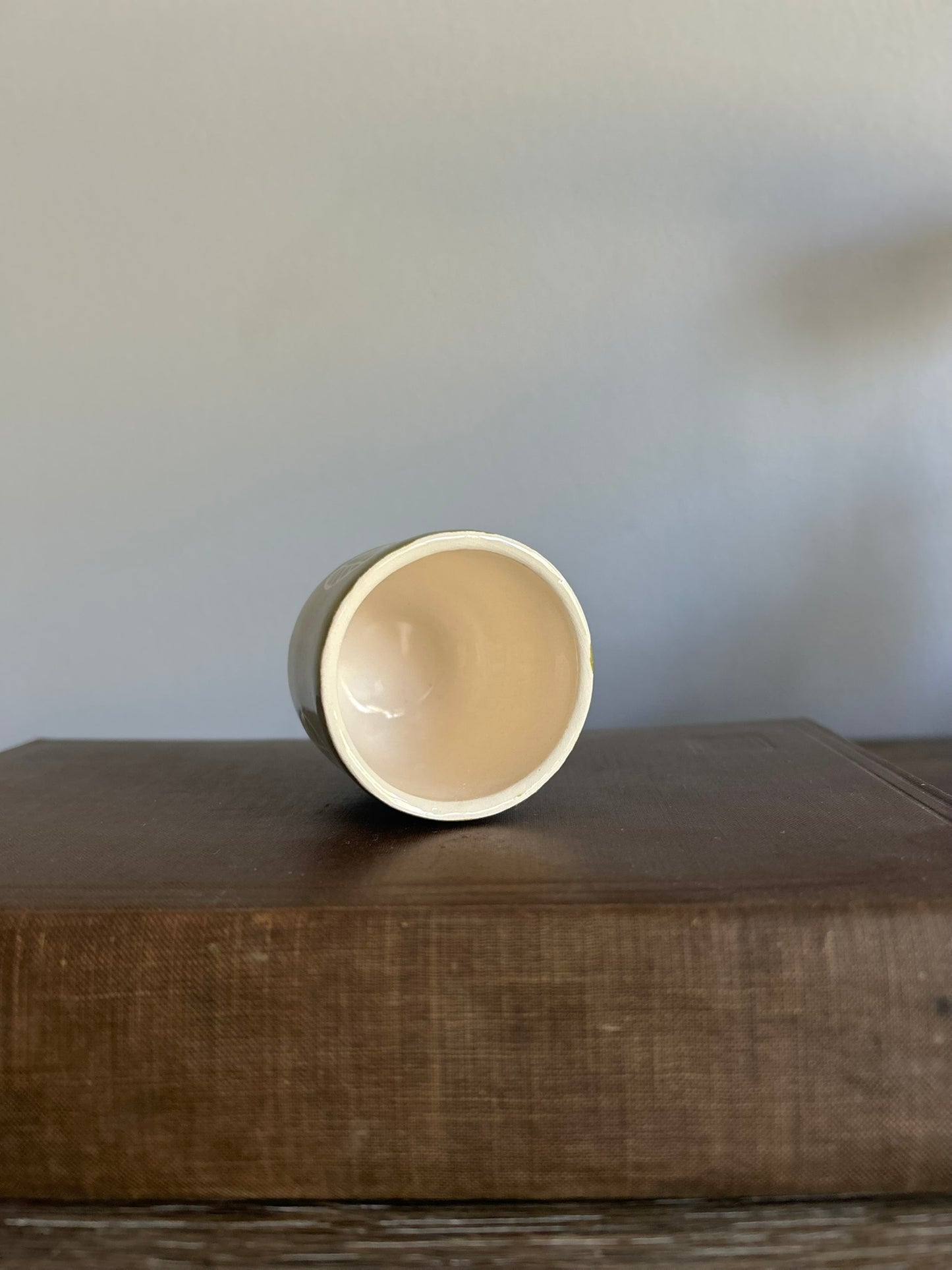 Artisan Ceramic Espresso Cup – OLIVE
