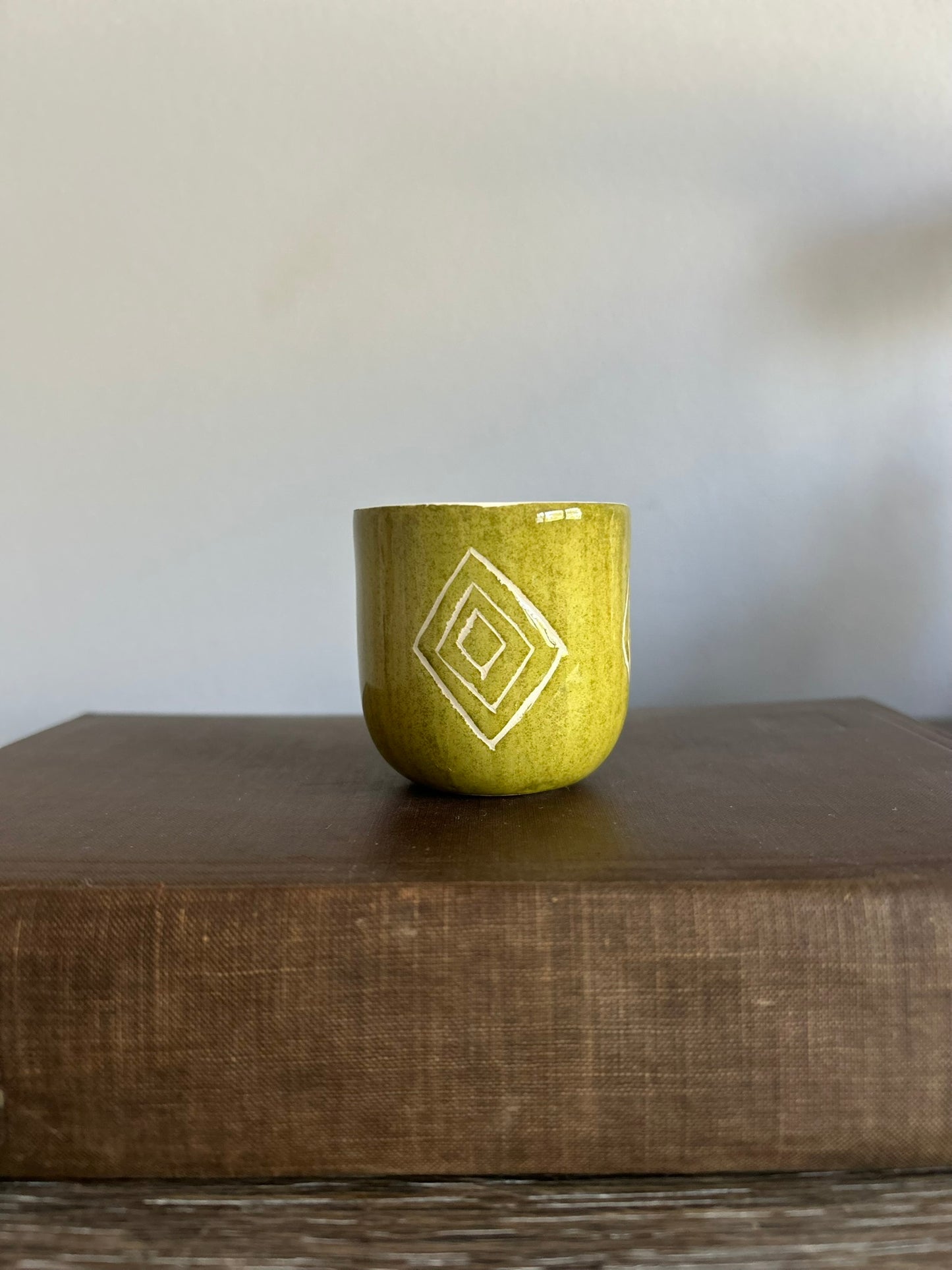 Artisan Ceramic Espresso Cup – OLIVE