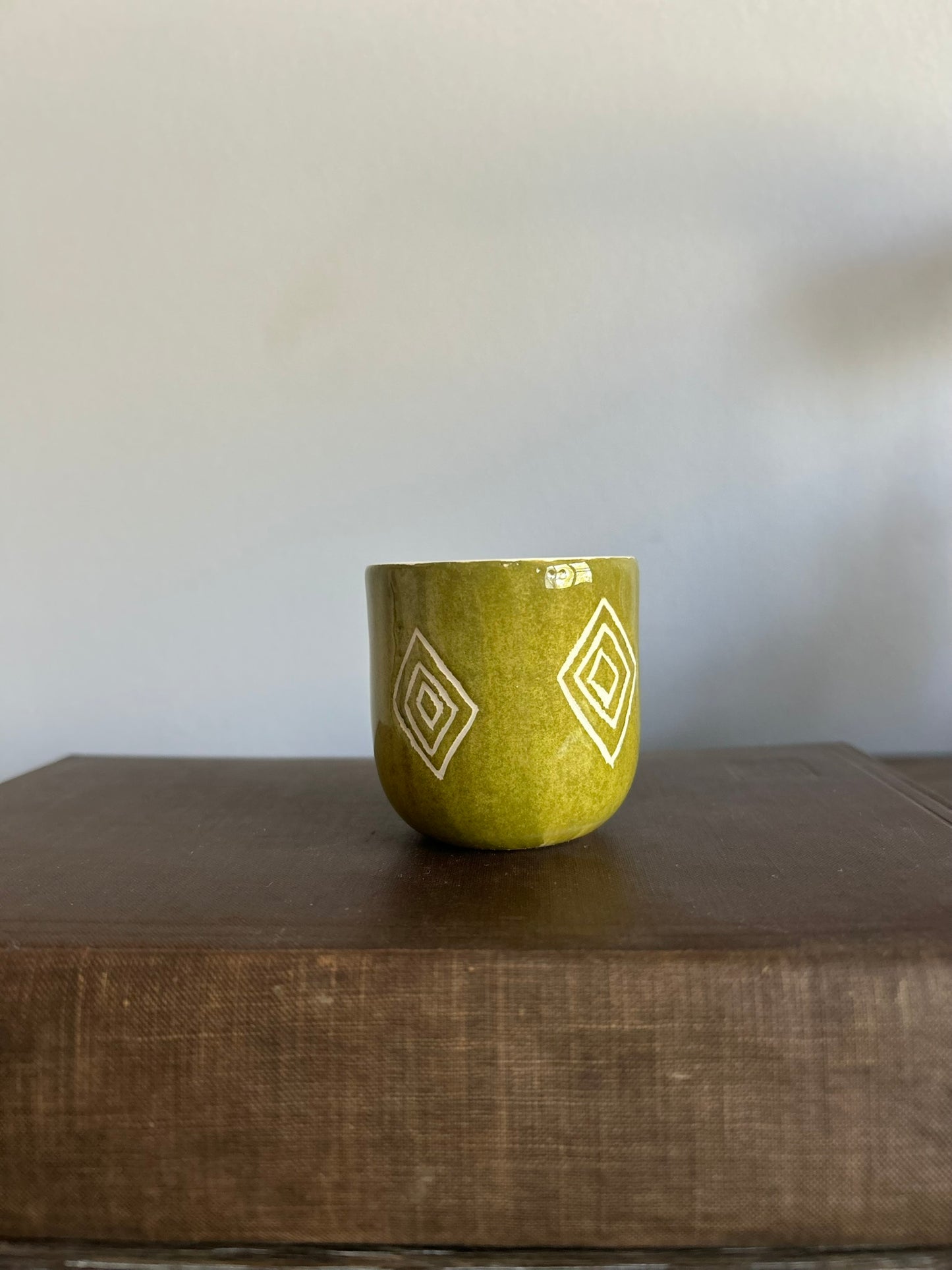 Artisan Ceramic Espresso Cup – OLIVE