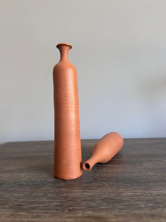 Handmade Red Clay Vase 1 - Decorative Home Accent
