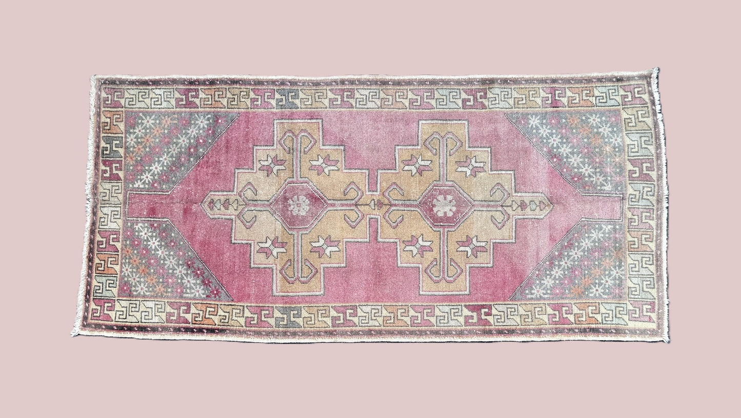 Vintage Anatolian Wool Rug - SAGE
